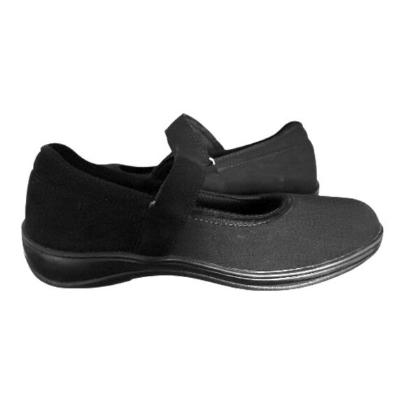 ORTHOFEET SPRINGFIELD BLACK MARY JANES SZ 8.5 ADJUSTABLE STRAP COMFORT SHOES - Picture 11 of 11